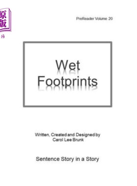 海外直订Wet Footprints: PreReader 20 湿脚印：预读卡器20