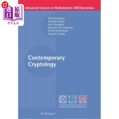 海外直订Contemporary Cryptology 现代密码学