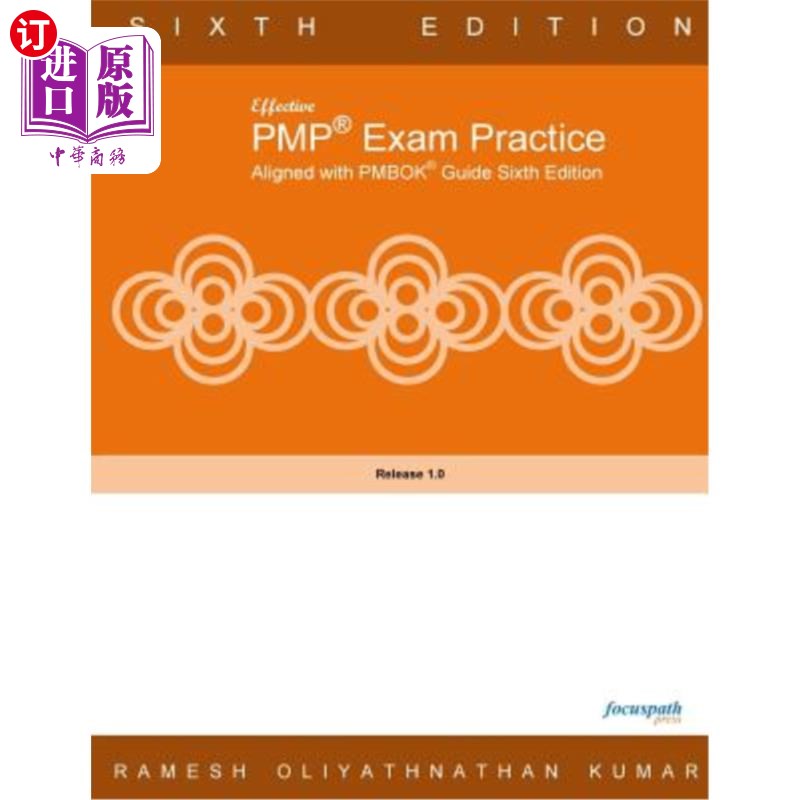 海外直订Effective PMP Exam Practice Aligned with PMBOK Sixth Edition 有效的PMP考试实践与PMBOK第六版保持一致