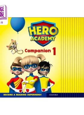 海外直订Hero Academy: Oxford Levels 1-6, Lilac-Orange Bo... 英雄学院:牛津1-6级，紫丁香-橙色书带:同伴1类包
