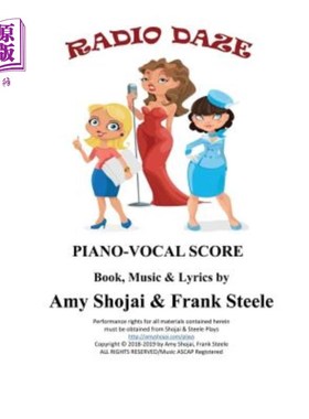 海外直订Radio Daze: Piano-Vocal Score Daze电台：钢琴声乐乐谱