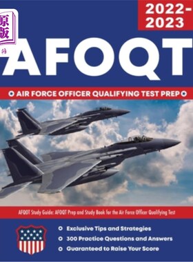 海外直订AFOQT Study Guide: AFOQT Prep and Study Book for the Air Force Officer Qualifyin AFOQT学习指南:
