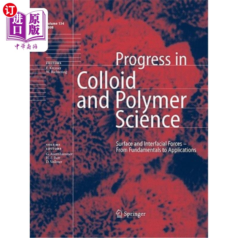 海外直订Surface and Interfacial Forces - From Fundamentals to Applications 表面和界面力-从基本原理到应用