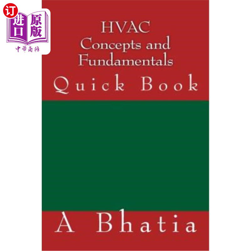 海外直订HVAC Concepts and Fundamentals: Quick Book 暖通空调概念和基本原理:速成书