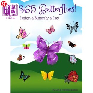 Design Butterfly Day 每天设计一只蝴蝶 海外直订365 365只蝴蝶 Butterflies