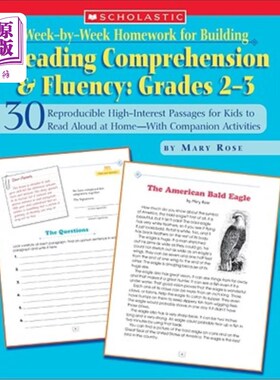 海外直订Week-By-Week Homework for Building Reading Comprehension & Fluency: Grades 2-3:  每周为提高阅读理解力和流利