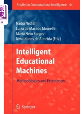 海外直订Intelligent Educational Machines: Methodologies and Experiences 智能教育机器：方法论和经验