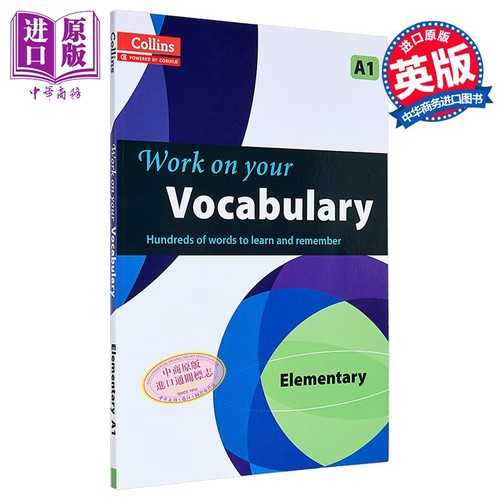 Collins Work on your Vocabulary Elementary 柯林斯攻破你的词汇 初级A1 英语练习册 英文原版【中商原版】