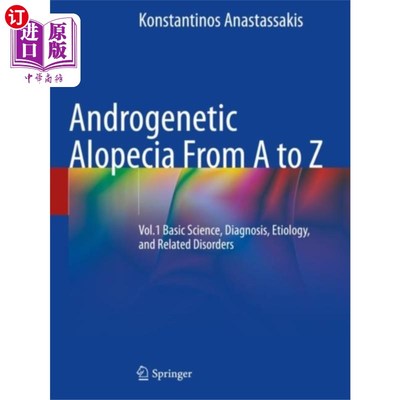 海外直订医药图书古英语 Androgenetic Alopecia From A to Z 雄激素性脱发从A到Z