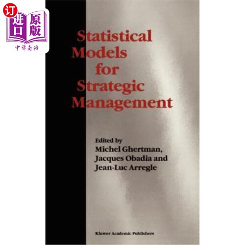 海外直订Statistical Models for Strategic Management 战略管理的统计模型