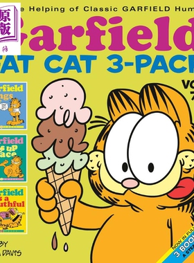 Garfield Fat Cat 3 Pack 7 英文原版 加菲猫漫画三合一合订本7 Jim Davis【中商原版】