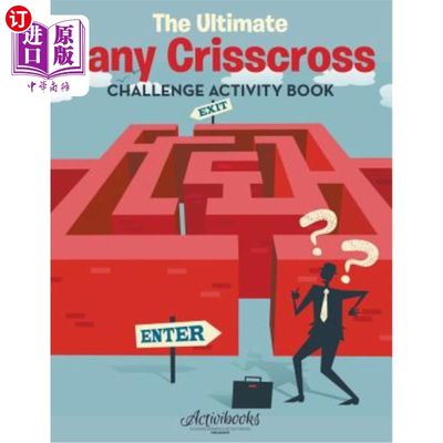 海外直订The Ultimate Zany Crisscross Challenge Activity Book 终极滑稽纵横交错挑战活动书