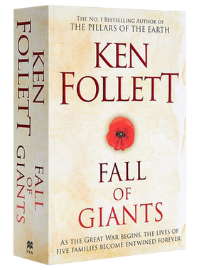 预售 世纪三部曲：巨人的陨落（肯·福莱特）英文原版 Fall of Giants 历史小说 Ken Follett【中商原版】