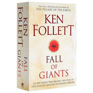 预售 世纪三部曲:巨人的陨落(肯·福莱特)英文原版 Fall of Giants 历史小说 Ken Follett【中商原版】
