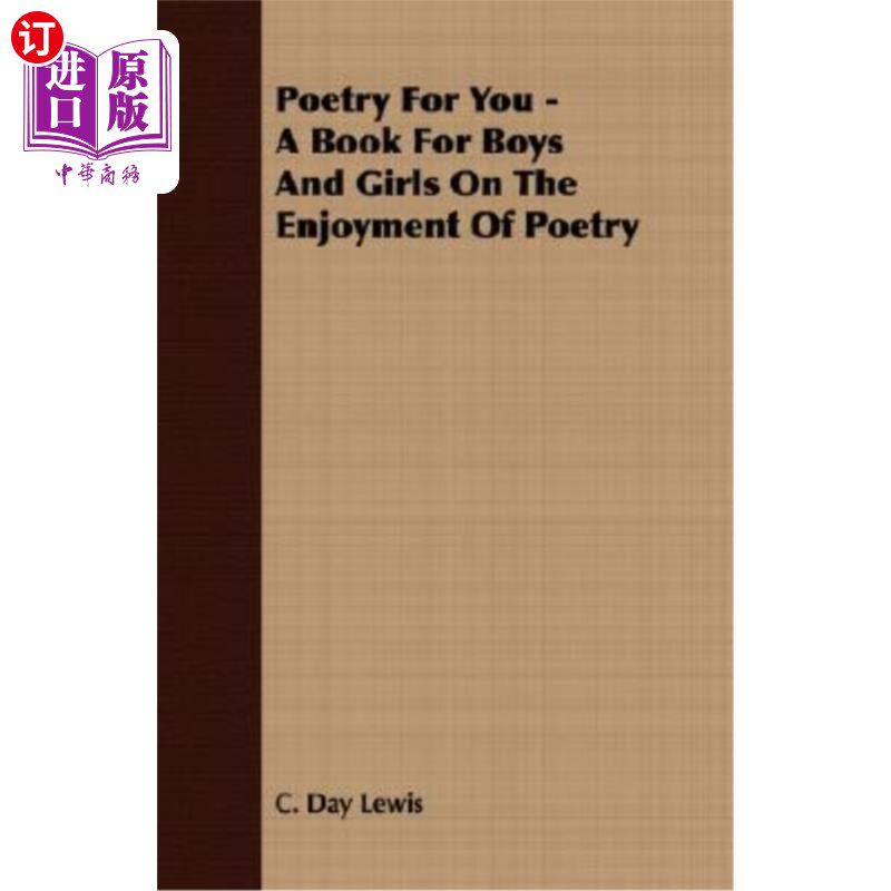 【中商海外直订】poetry for you - a book for boys and girls on th