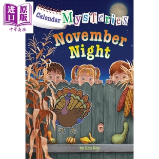 12岁英文原版 11月 Mysteries Calendar 月份 November 小初文学 儿童章节书 夜晚 AtoZ姐妹篇 Night 中商原版 秘密