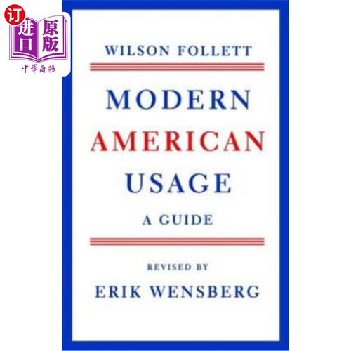 按需印刷Modern American Usage 现代美国用法