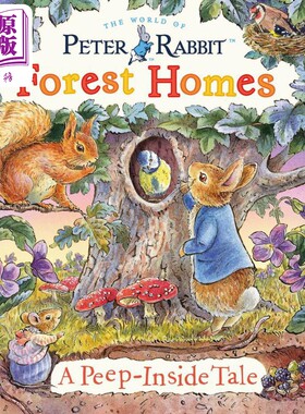 Peter Rabbit: Forest Homes A Peep-Inside Tale 彼得兔的森林家园 英文原版 进口图书 儿童绘本 动物故事图画书【中商原版?