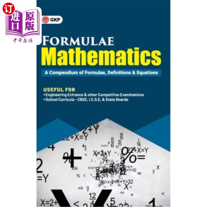 海外直订Formulae Mathematics A Compendium of Formulae, Definitions and Equations 公式数学公式、定义和方程的概要