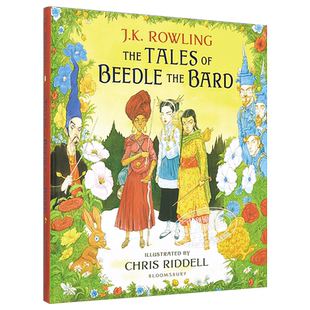 【中商原版】诗翁彼豆故事集插图版 英文原版Tales of Beedle the Bard JK罗琳 克里斯里德尔 哈利波特系列 外传 精装彩图新?