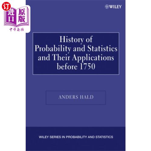海外直订History of Probability and Statistics and Their ... 1750年以前的概率与统计及其应用的历史