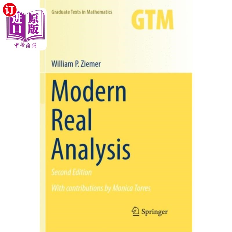 海外直订古英语 Modern Real Analysis 现代实物分析