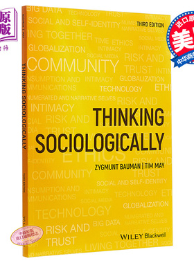 现货 Thinking Sociologically, 3rd Edition 英文原版 齐格蒙·鲍曼：社会学之思（第3版） Zygmunt Bauman/Tim May【中商原版】