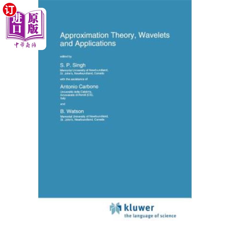 海外直订Approximation Theory, Wavelets and Applications 逼近理论，小波与应用