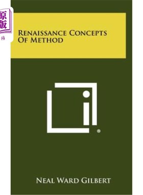 海外直订Renaissance Concepts of Method 文艺复兴时期的方法概念