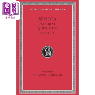 预售 塞内卡 自然问题 卷1 拉丁语 英文对照 英文原版 Natural Questions Volume I Seneca【中商原版】