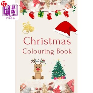 Coloring 圣诞涂色冒险 Workshop 工作室：一个快乐 圣诞老人 Adventure Christmas Jolly 海外直订Santa