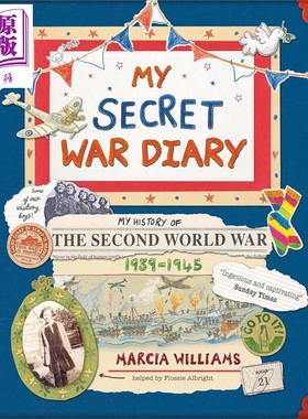 我的秘密战争日记 My Secret War Diary by Flossie Albright 英文原版进口书 成长故事小说 儿童小初文学9岁以上【中商原版】