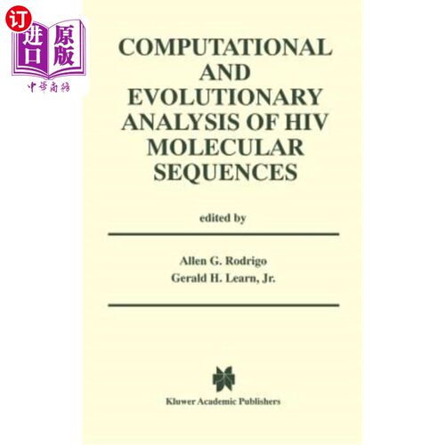海外直订医药图书Computational and Evolutionary Analysis of HIV Molecular Sequences HIV分子序列的计算和进化分析