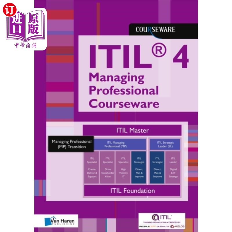 海外直订ITIL(R) 4 Managing Professional Courseware ITIL（R）4管理专业课件