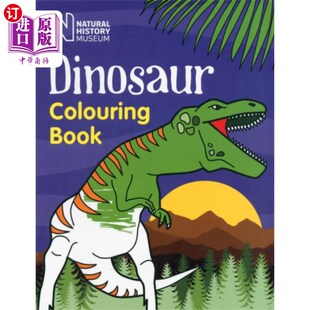 海外直订Dinosaur Colouring Book 恐龙涂色书