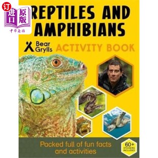 Activity Reptiles 海外直订Bear 贝尔·格里尔斯贴纸活动 Sticker Amphibi... 爬行动物和两栖动物 Grylls