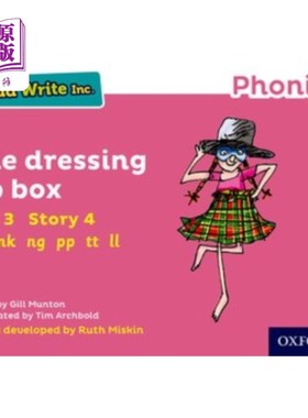 海外直订Read Write Inc. Phonics: Pink Set 3 Storybook 4 ... Read Write公司自然拼读:粉红色套装3故事书4化妆盒