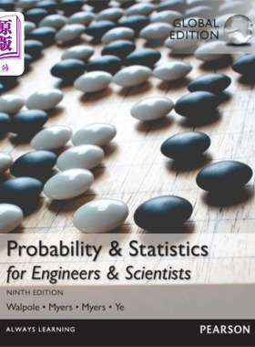 海外直订Probability & Statistics for Engineers & Scienti... 工程师和科学家的概率与统计，加上MyStatLab Pearson eText
