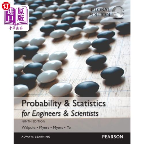 海外直订Probability & Statistics for Engineers & Scienti... 工程师和科学家的概率与统计，加上MyStatLab Pearson eText