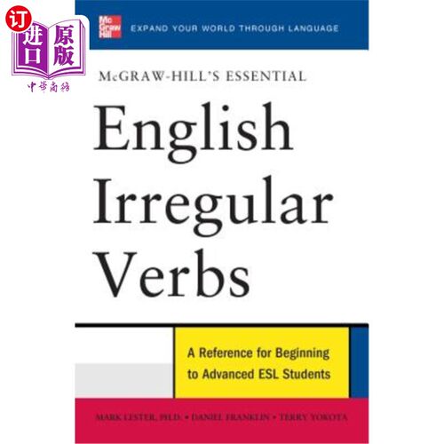 海外直订McGraw-Hill's Essential English Irregular Verbs McGraw-Hill的《基本英语不规则动词》