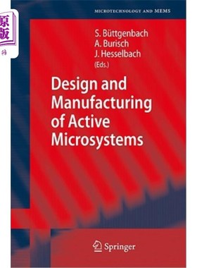 海外直订Design and Manufacturing of Active Microsystems 主动微系统的设计和制造