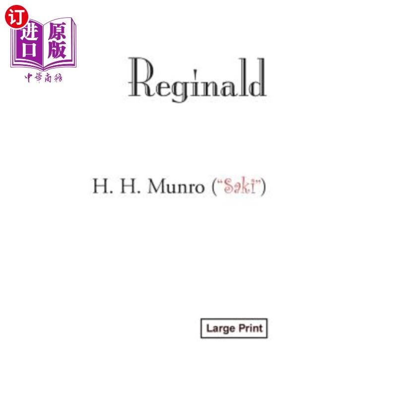 海外直订reginald, large-print edition 雷金纳德,大号印刷版