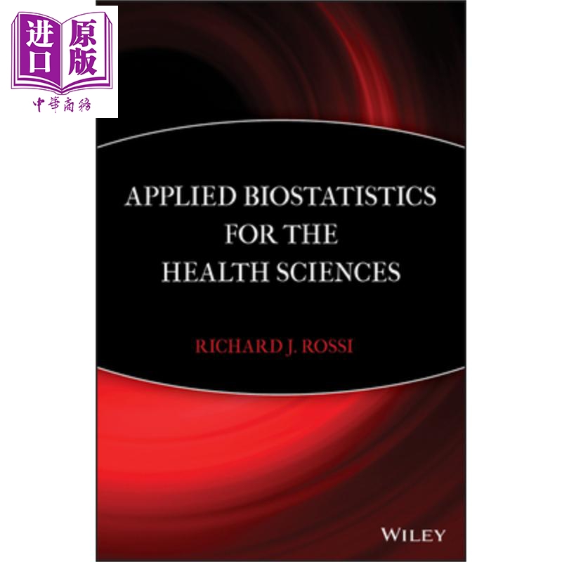 现货 健康科学 应用生物学 Applied Biostatistics For The Health Sc【中商原版】