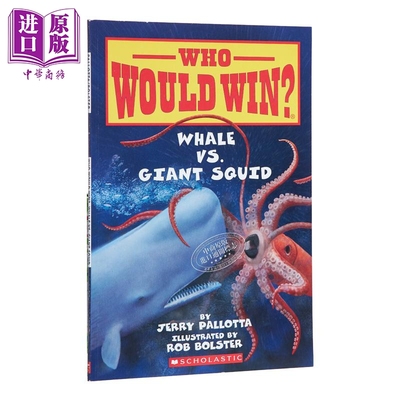 猜猜谁会赢学乐大比拼 鲸鱼与大型乌贼 Who Would Win? Scholastic绘本小学生课外读物STEM科普阅读 英文原版 7-12岁【中商原