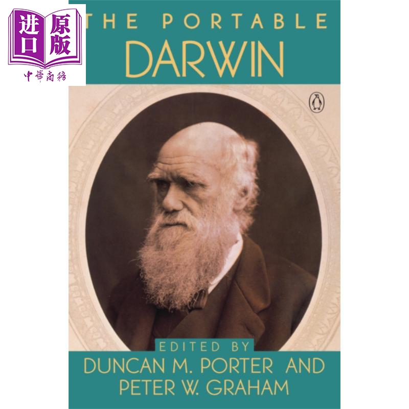 现货 企鹅便携图书馆 达尔文 英文原版 The Portable Darwin 物种起源 贝格尔号之旅的动物学 人类起源【中商原版】