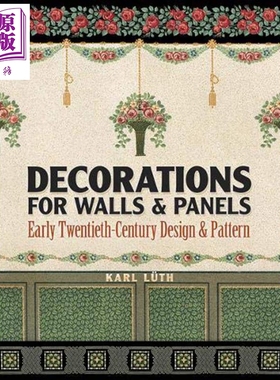 现货 Decorations for Walls and Panels 进口艺术 墙壁和面板的装饰【中商原版】