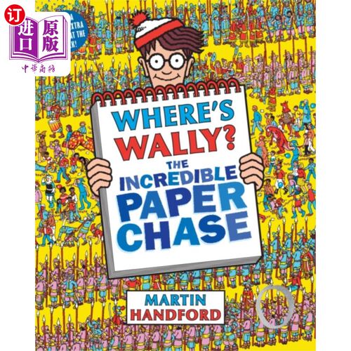 海外直订Where's Wally? The Incredible Paper Chase 沃利在哪儿?不可思议的纸上追逐