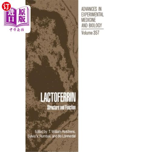 海外直订医药图书Lactoferrin: Structure and Function 乳铁蛋白:结构与功能