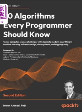 海外直订50 Algorithms Every Programmer Should Know - Second Edition: An unbeatable arsen 50算法每个程序员应该知道-