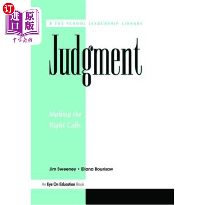 海外直订Judgement 判断